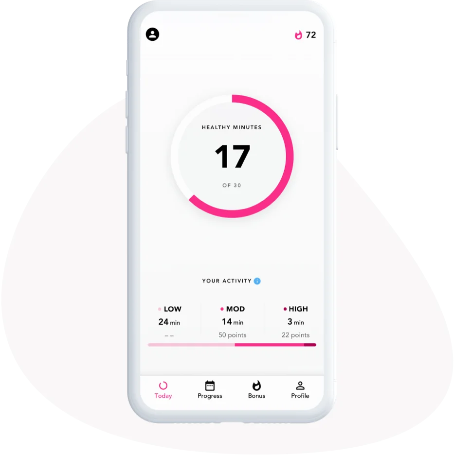 Today screen of the Fjuul app